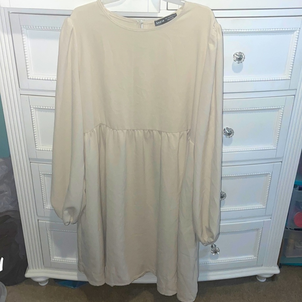 Shein Cream Colored Dress / Large